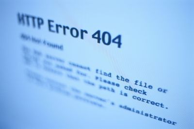 Chybová zpráva HTTP na obrazovce počítače
