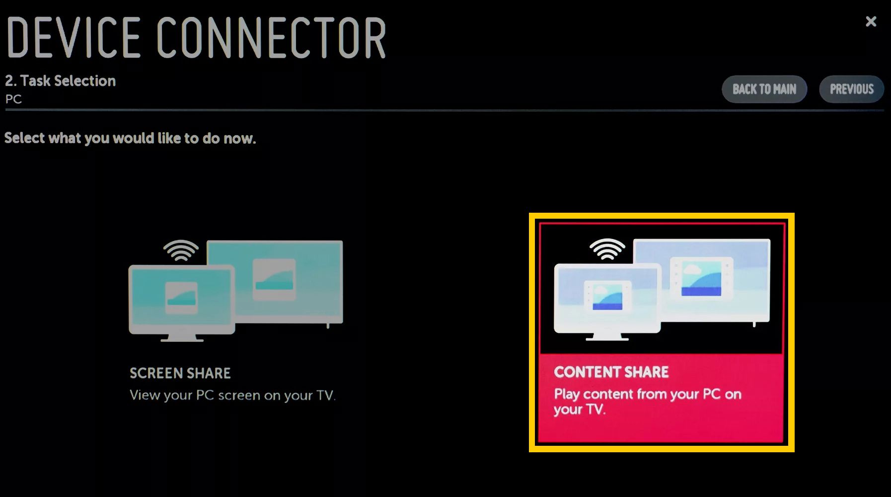 LG TV Device Connector - sdílení obsahu s PC