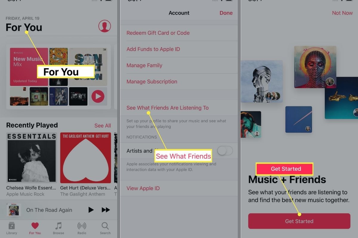 Začínáme sdílet profil v Apple Music