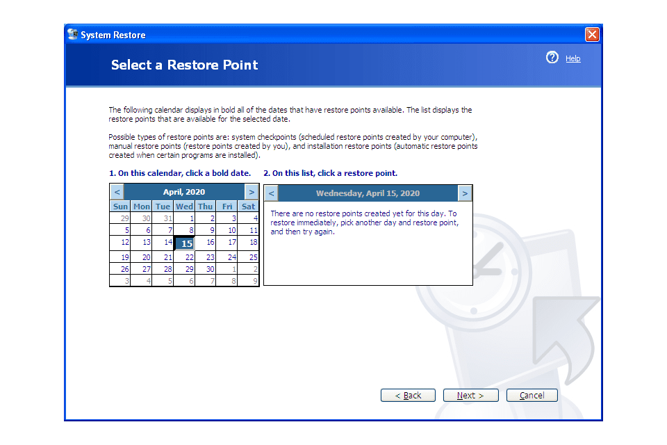 Nástroj pro obnovení systému Windows XP