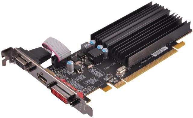 Fotografie grafické karty XFX AMD Radeon HD 5450 1 GB GDDR3 VGA/DVI/HDMI s nízkým profilem PCI-Express (ONXFX1PLS2)