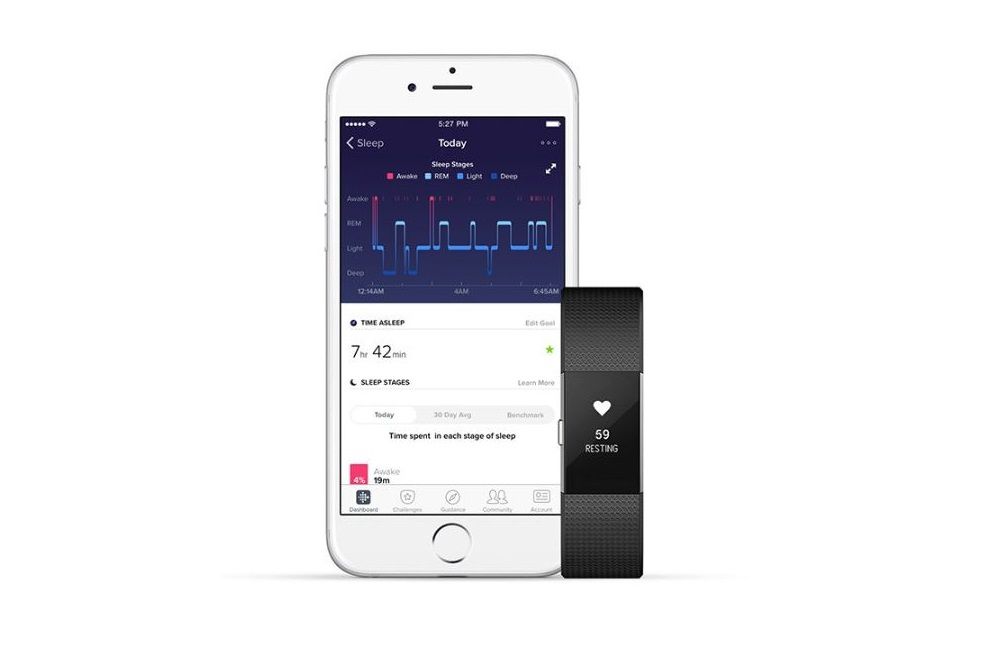 Obrazovka Fitbit Sleep Stages