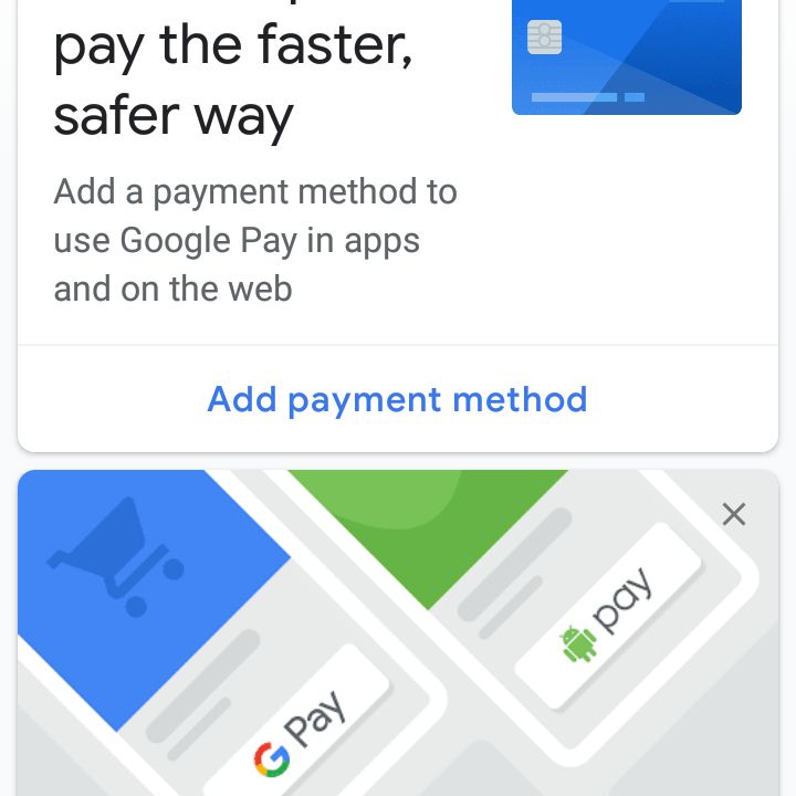 Přidejte do Google Pay platební metodu