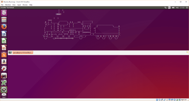 Terminál guake Ubuntu