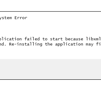 libxml2 dll error message 59b2eec103f4020010ffdd24