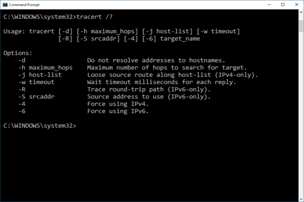 tracert command windows 587e3d035f9b584db3ccd808