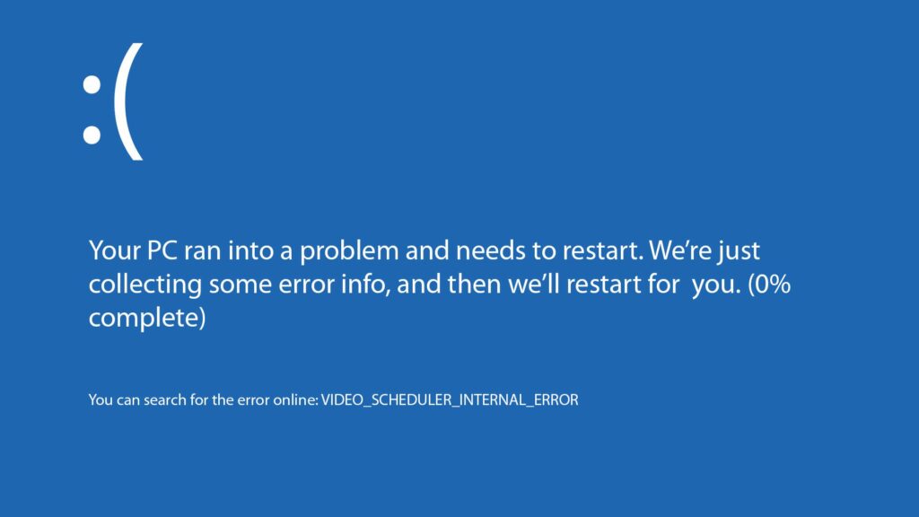 01 video scheduler internal error 5c15e4280a2d4b95b7c933941b9c5d4e