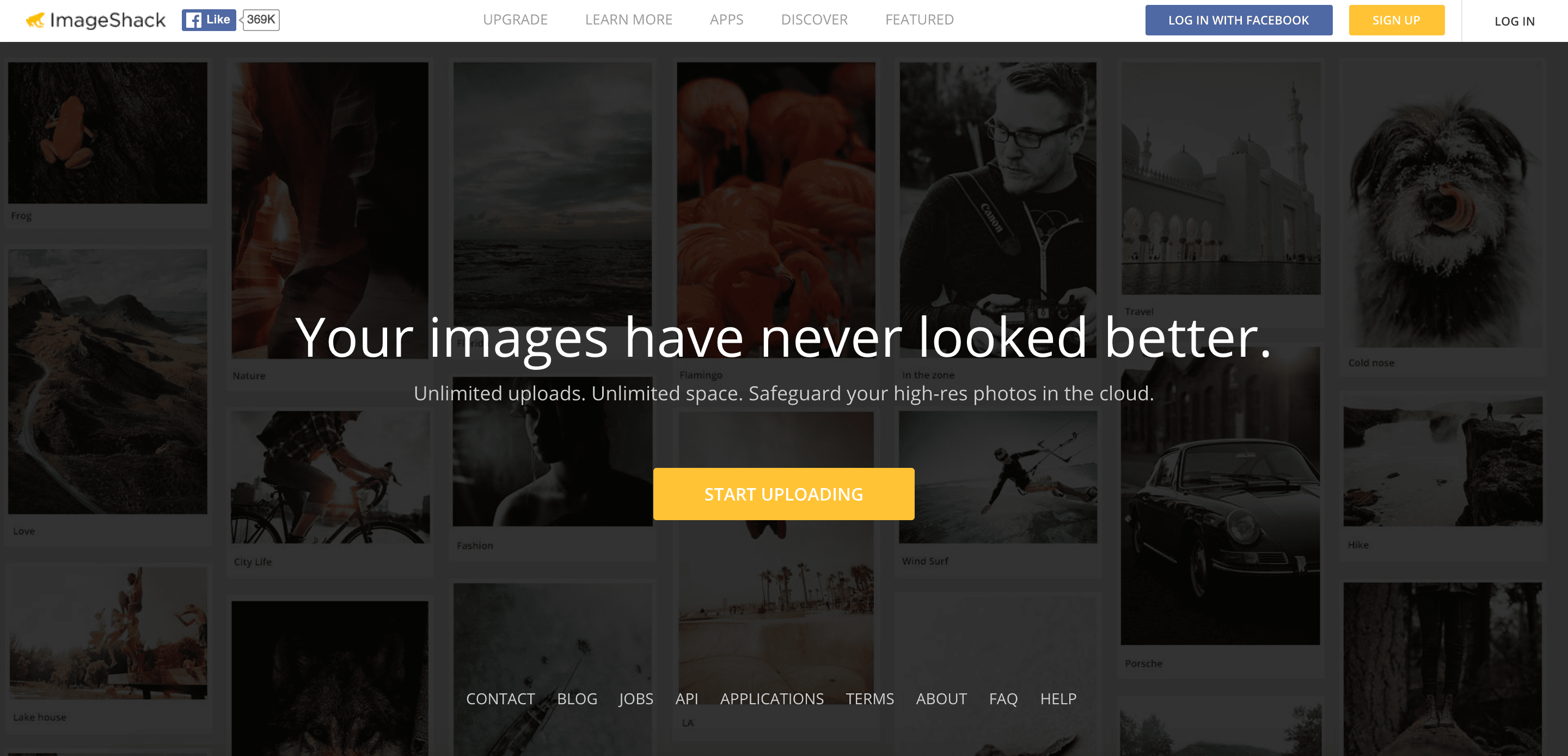 ImageShack bezplatný web pro hostování fotografií