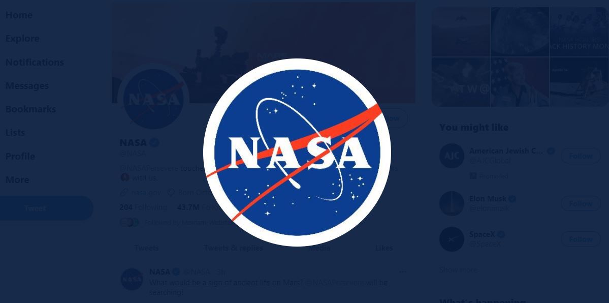 Ikona NASA na Twitteru