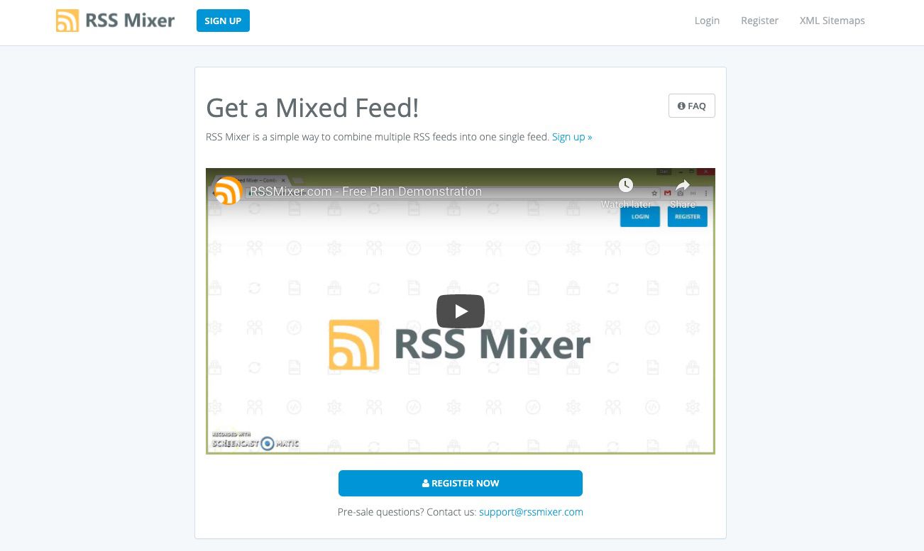 RSS Mixer Nástroj pro agregaci RSS kanálů