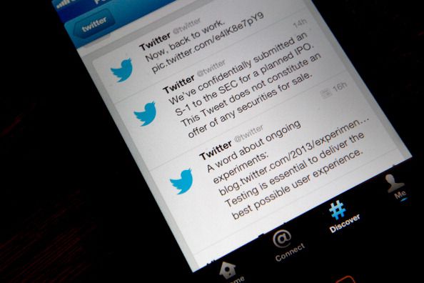 Aplikace Twitter na smartphonu