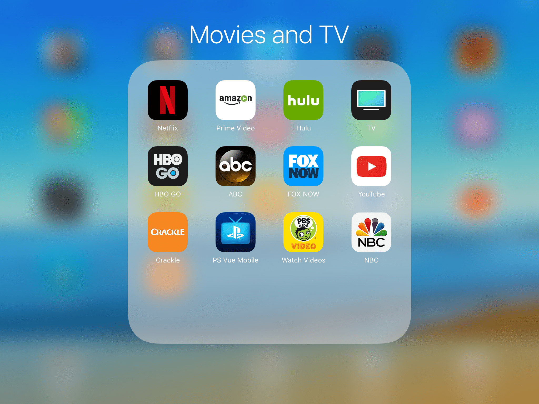 Zábavní aplikace na Apple TV