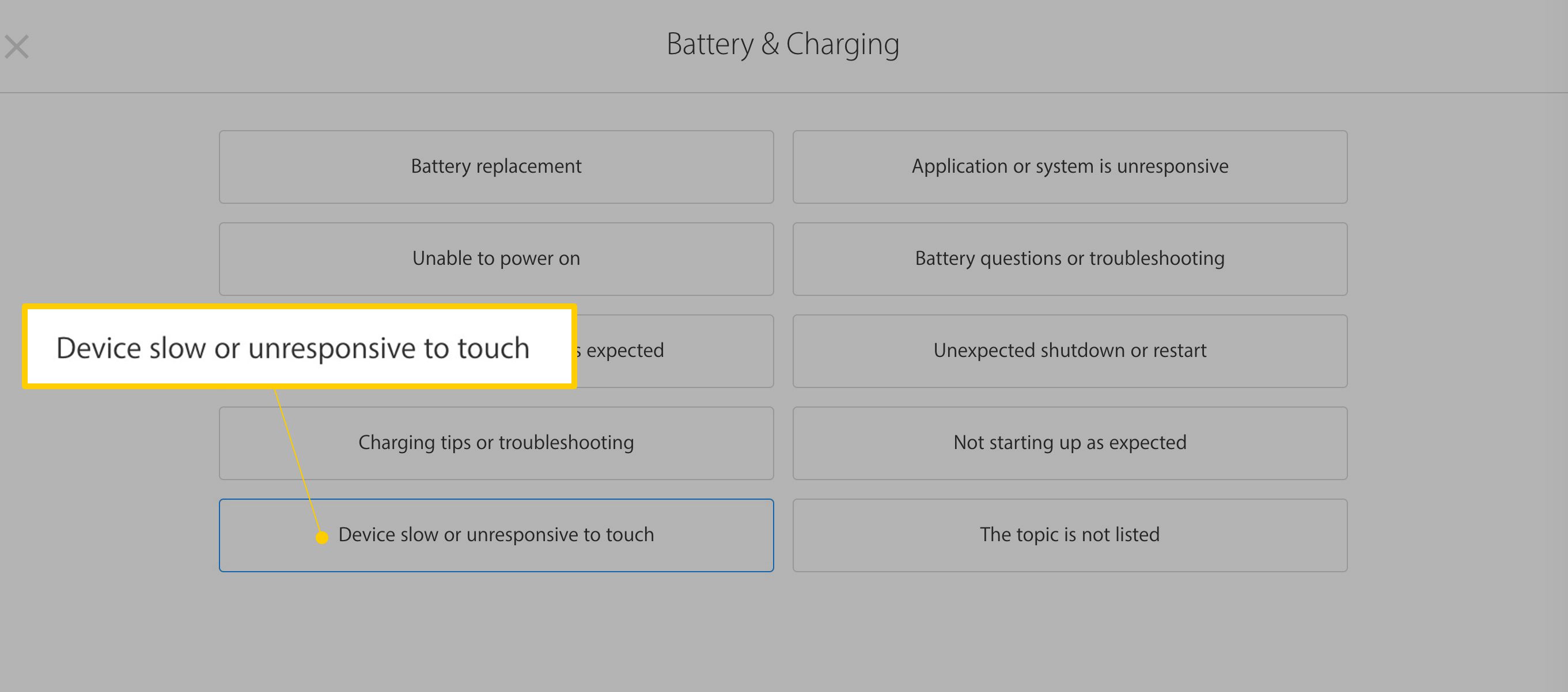 Témata týkající se baterie a nabíjení na stránkách podpory Apple