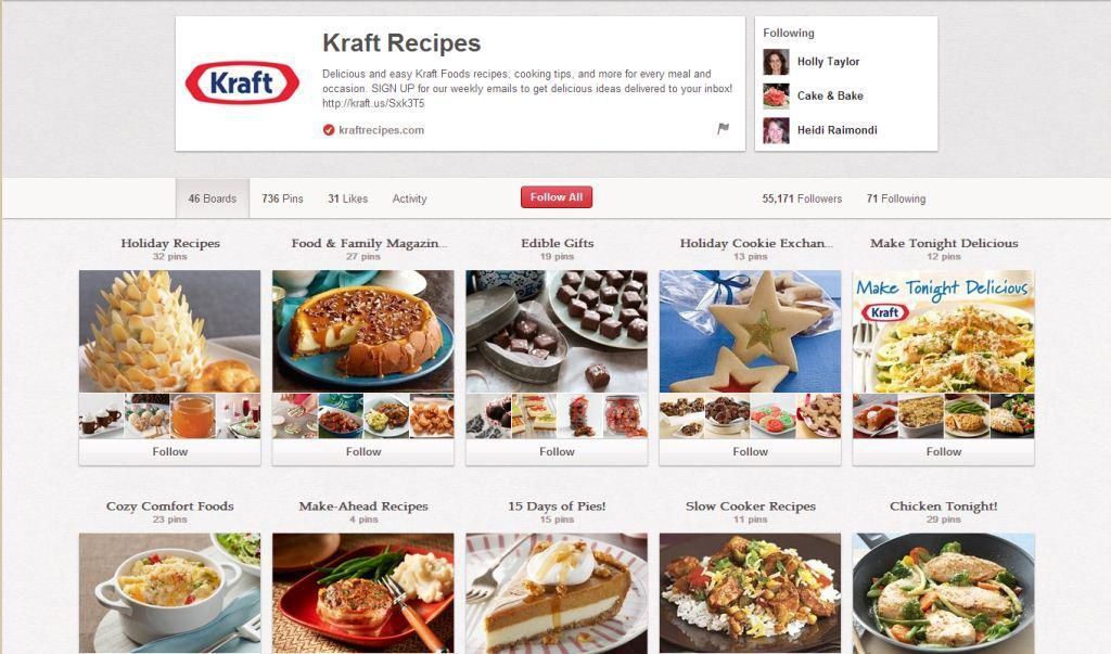 Kraft recepty na Pinterestu a Oreo Daily twist na Pinterestu