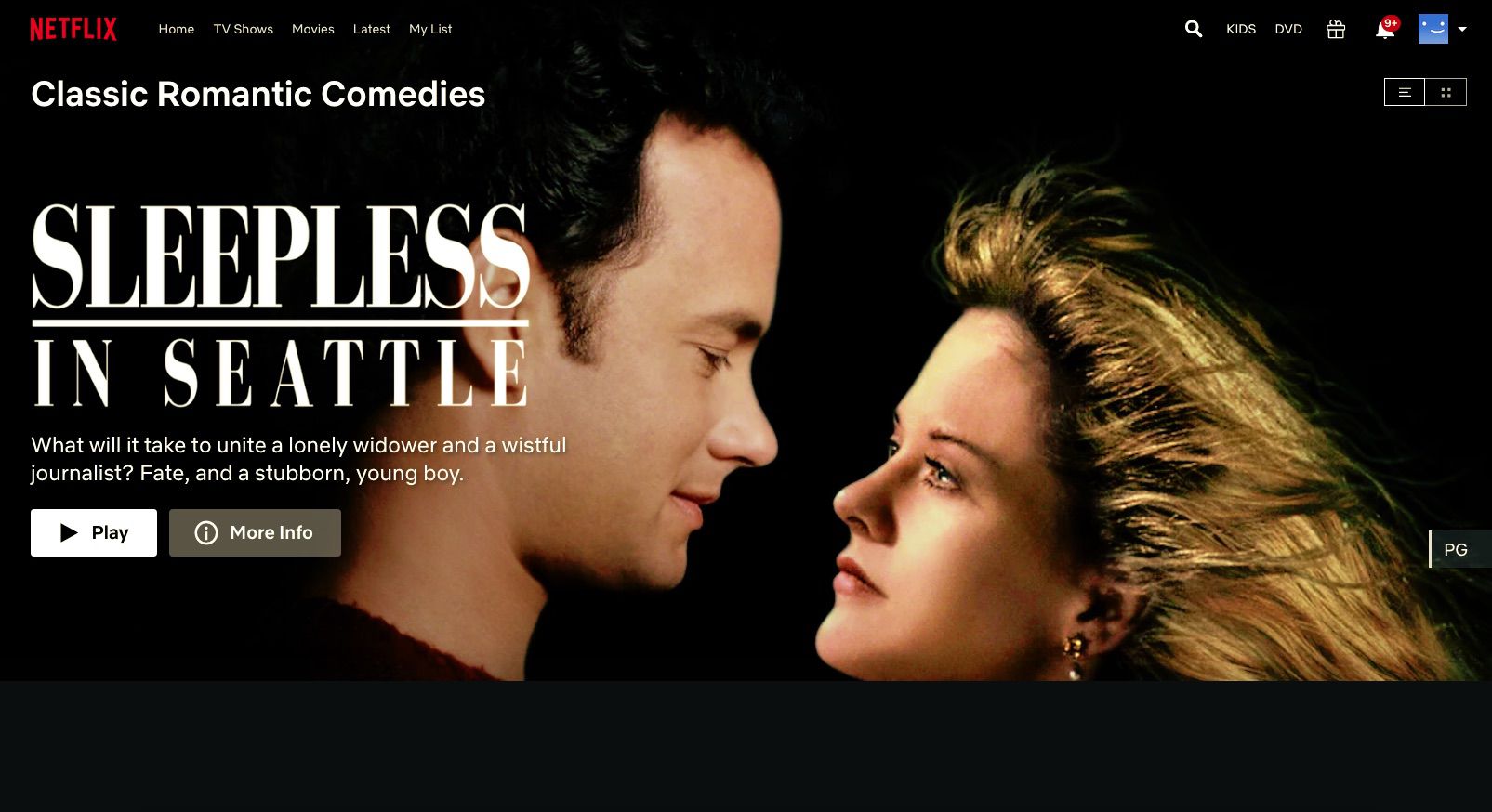 Sleepless in Seattle found through Netflix hidden codes for romances