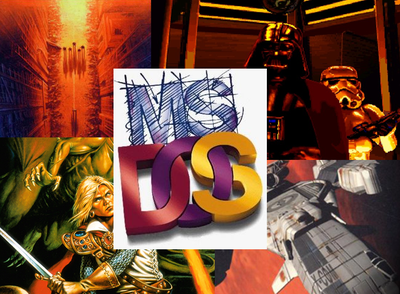 Logo MS-DOS a herní umění