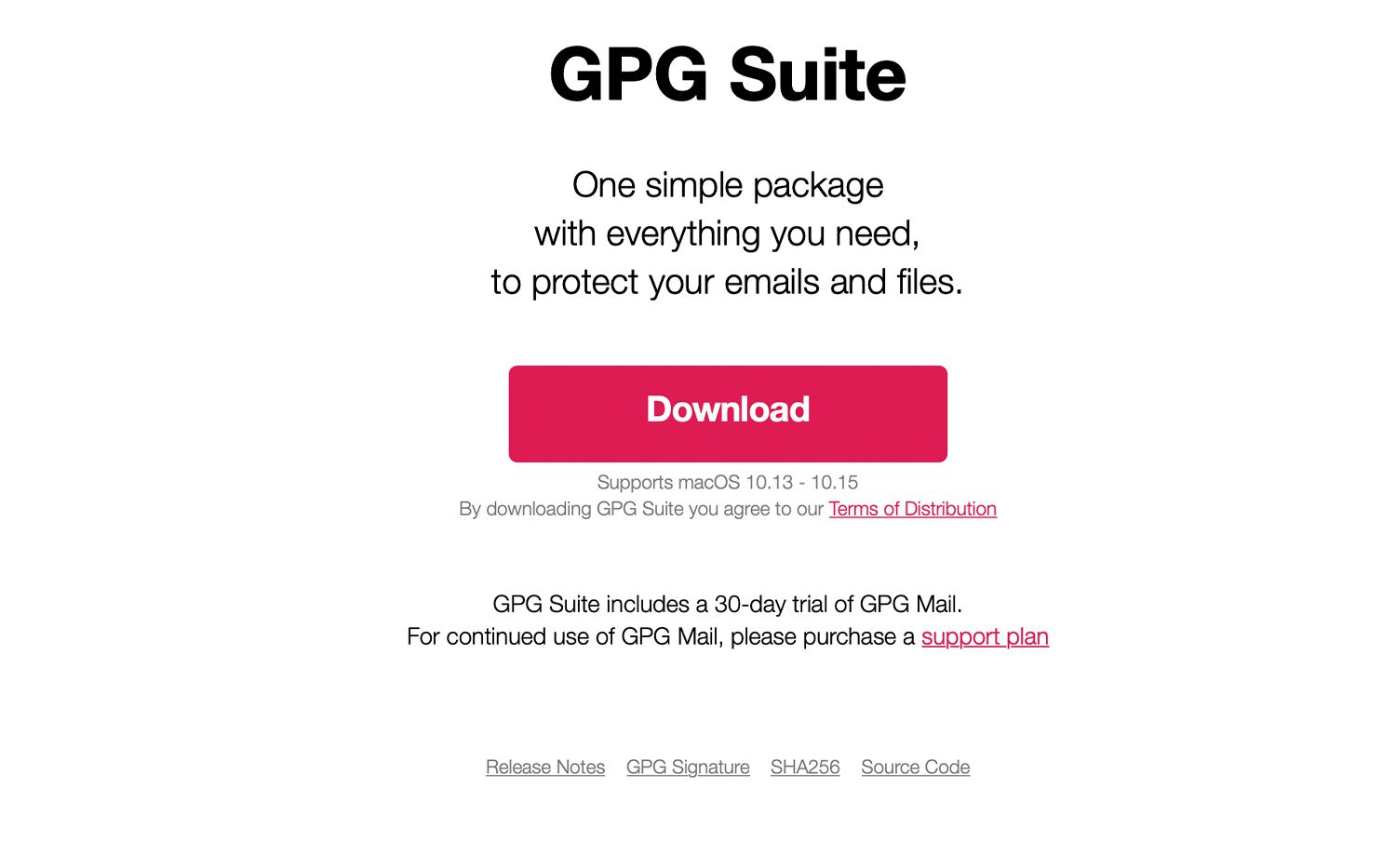 GPG Suite pro Mac
