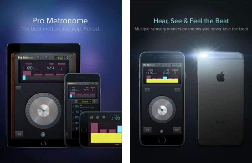 Aplikace Metronome pro iPad