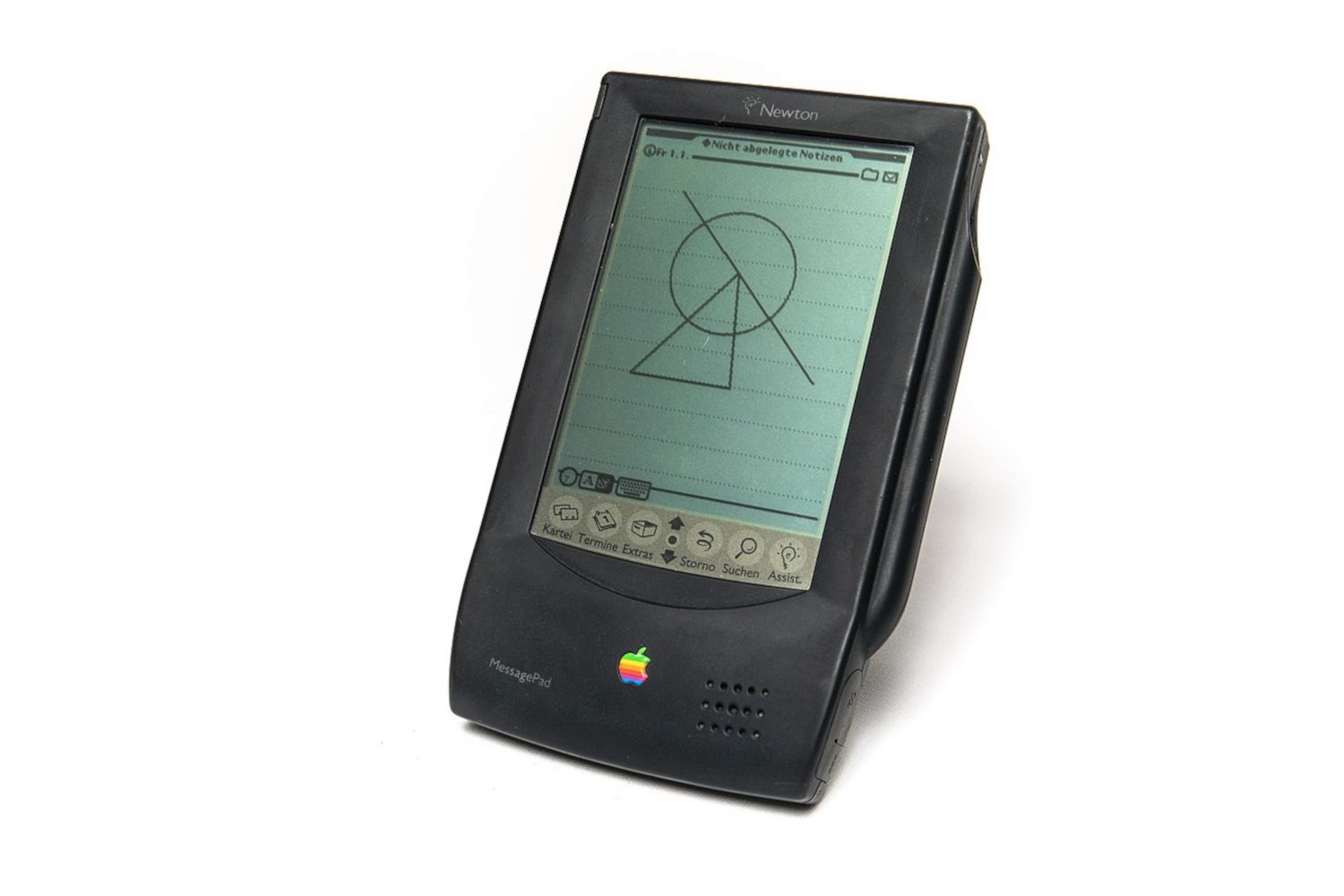 Originální Apple Newton při pohledu zepředu