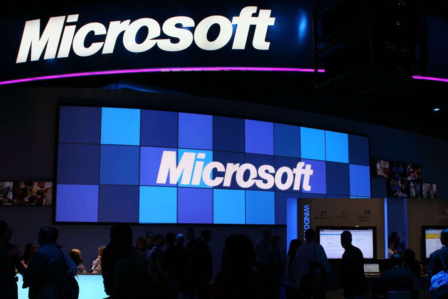 Stánek Microsoftu na CES 2009
