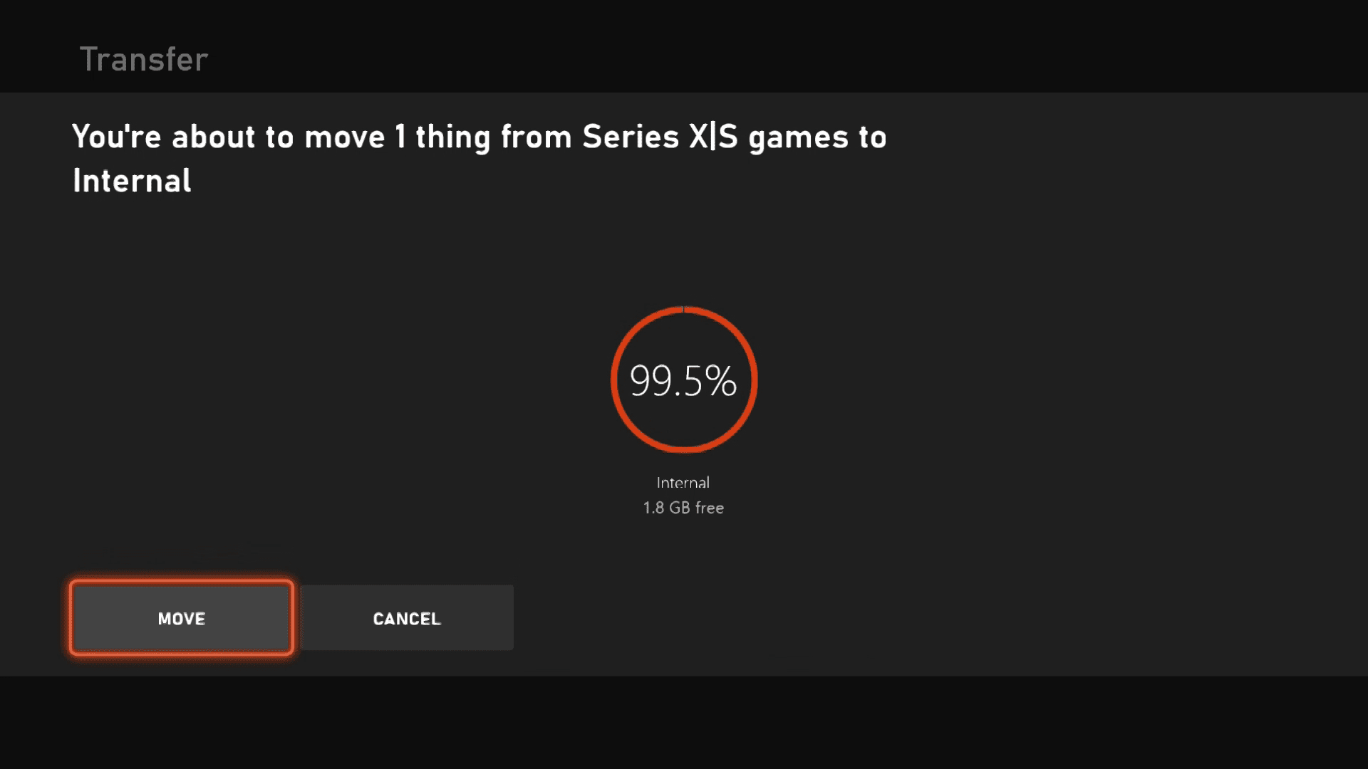 Přesouvání her na konzole Xbox Series X | S.