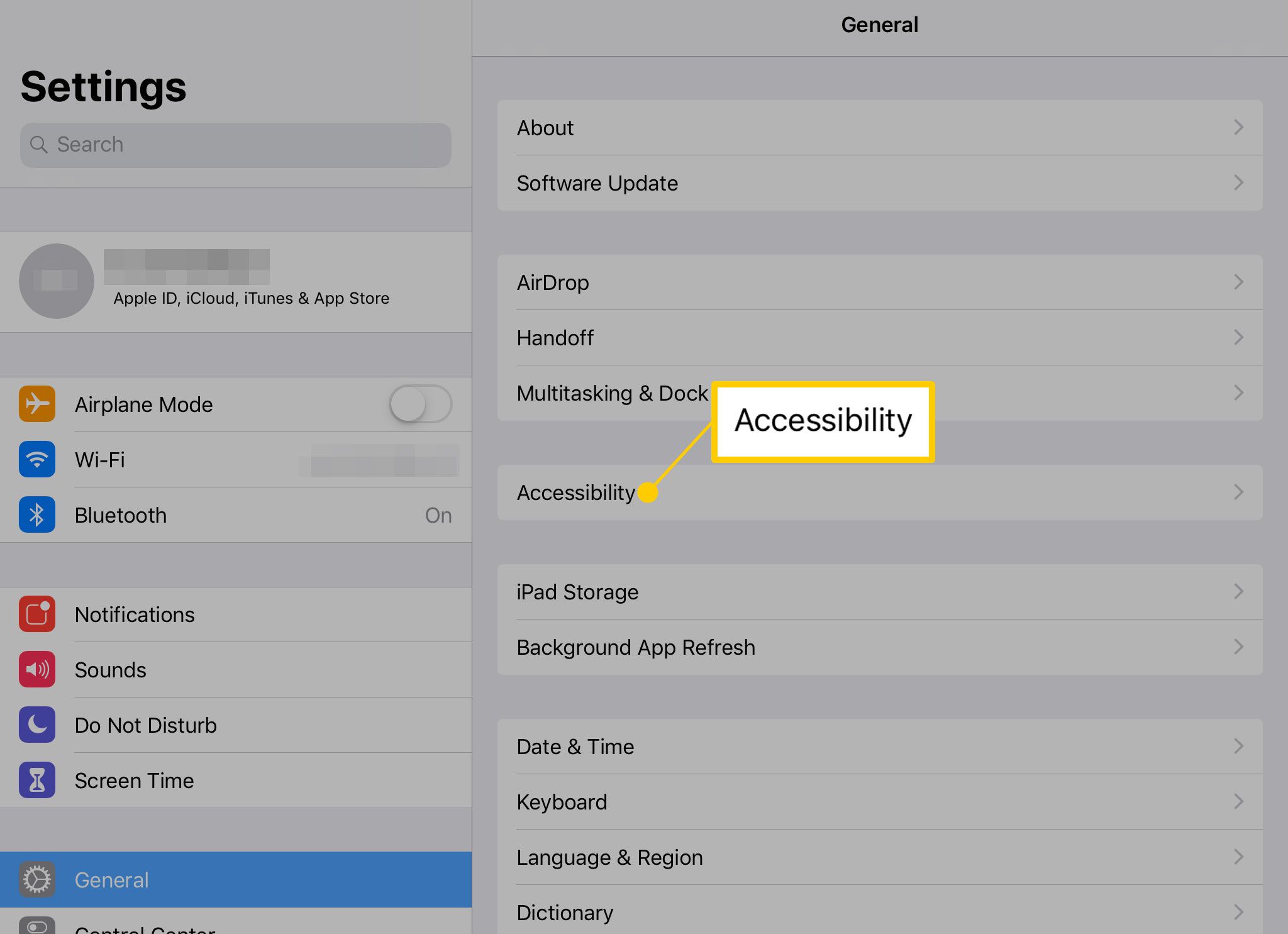 Nastavení přístupnosti na iPadu