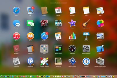 Launchpad na OS X Yosemite