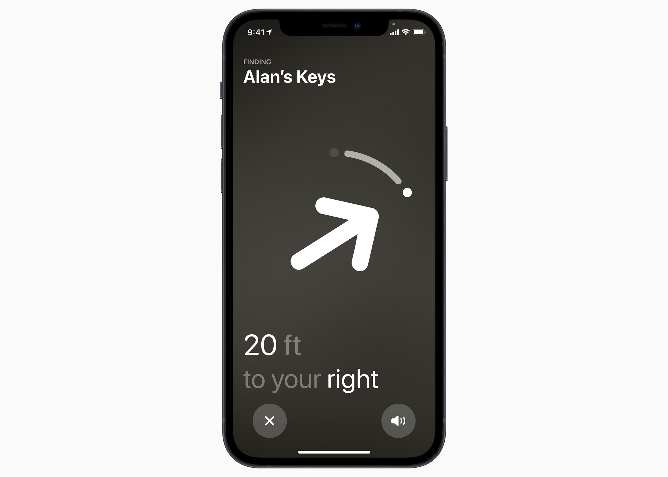 AirTags přesné vyhledávání na iPhone.