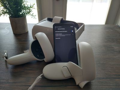 Tovární nastavení náhlavní soupravy Oculus Quest pomocí telefonu.