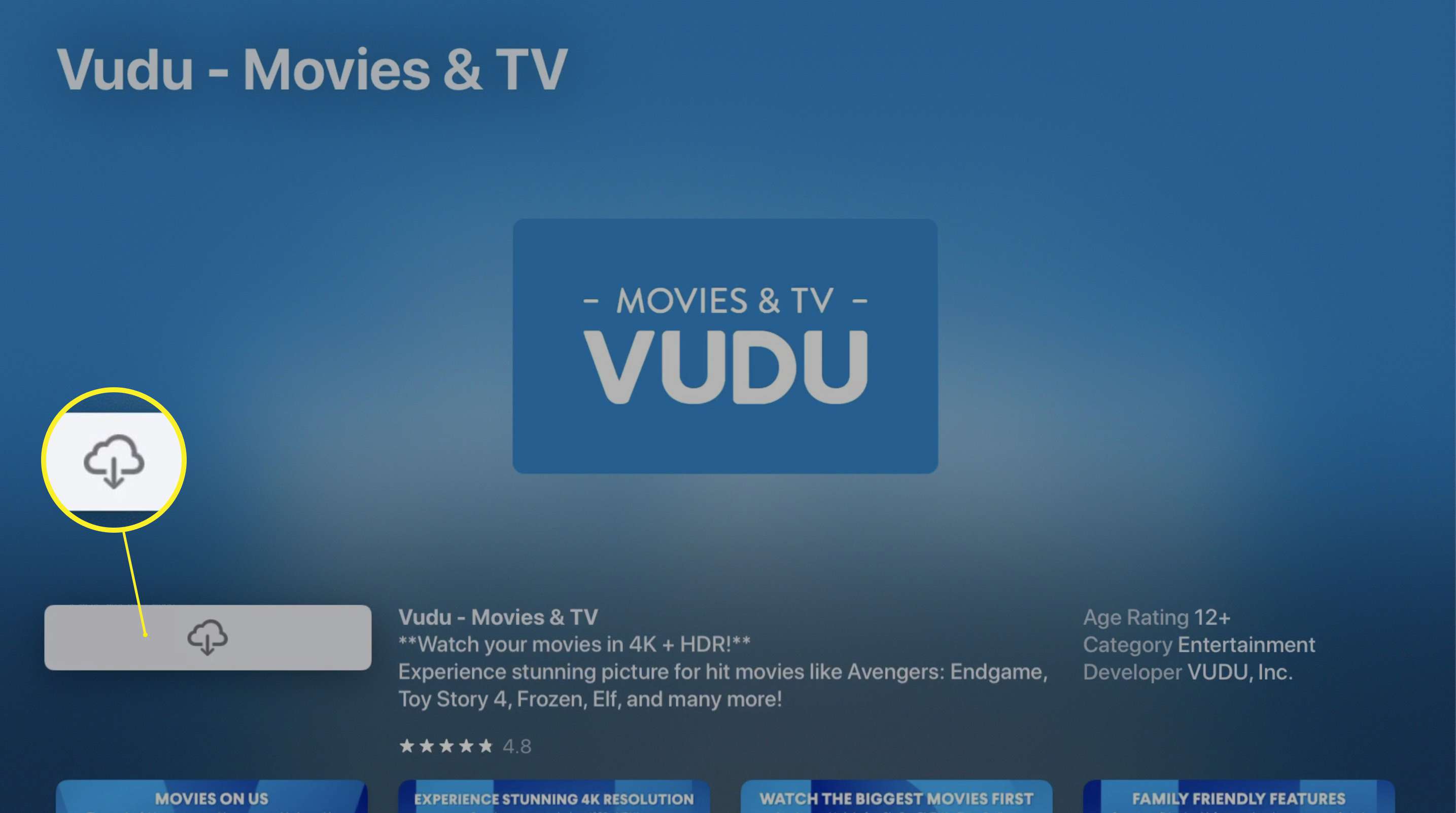 Vudu v Apple TV App Store