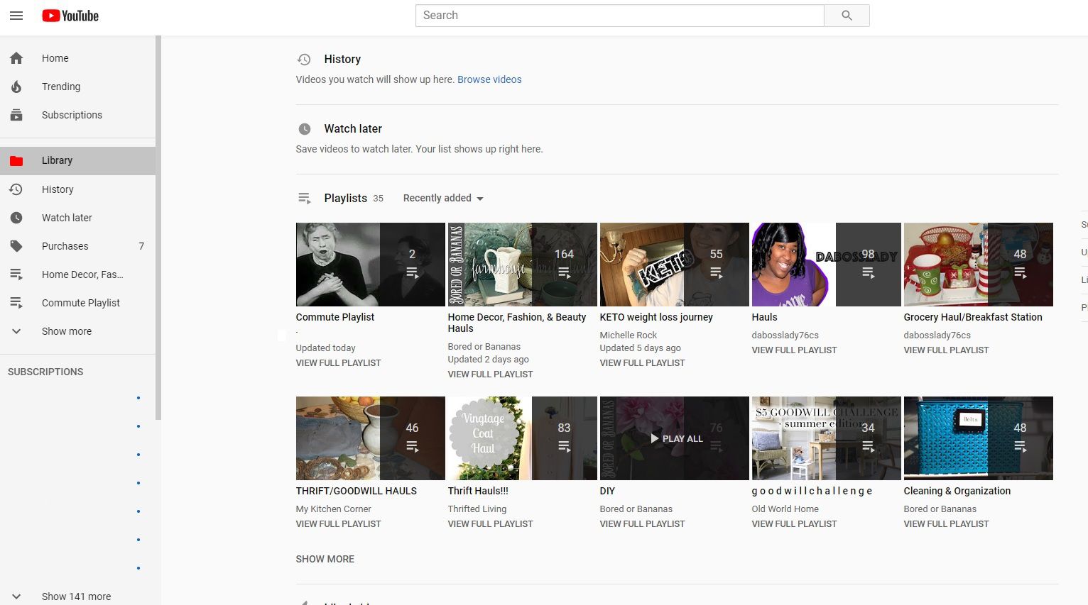 Seznamy videí YouTube