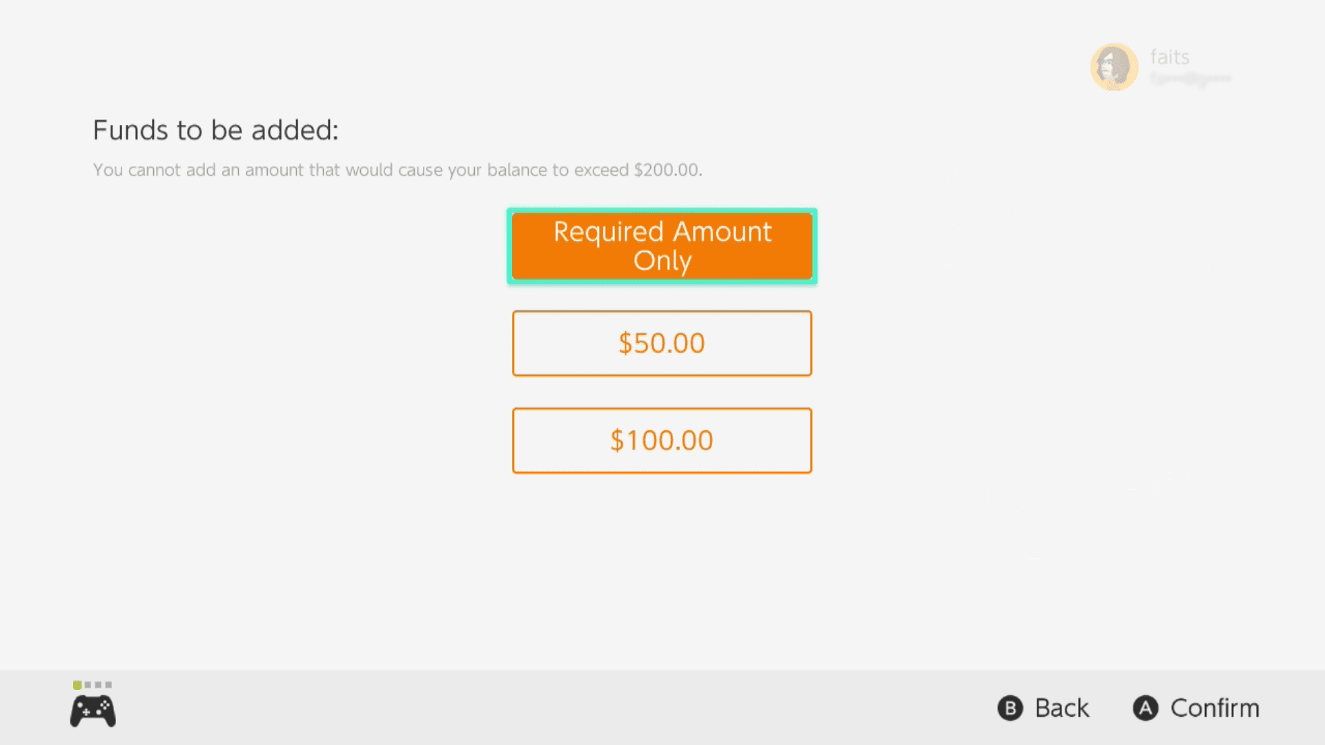 Požadovaná částka Vybrána pouze v e-shopu Nintendo.