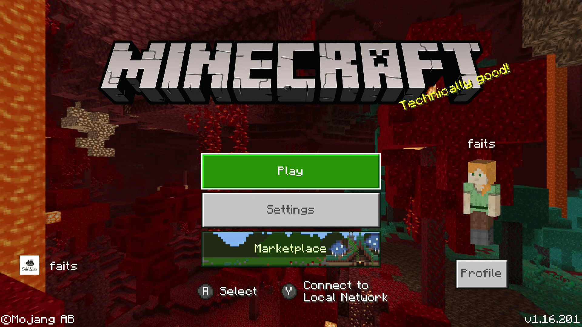 Hrajte zvýrazněnou hru v Minecraftu na Switchi.