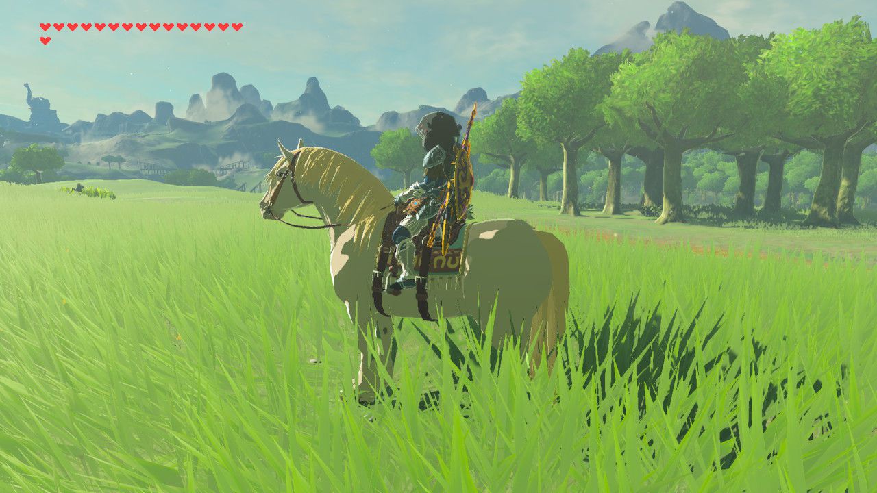 Royal White Stallion in Zelda: Breath of the Wild.