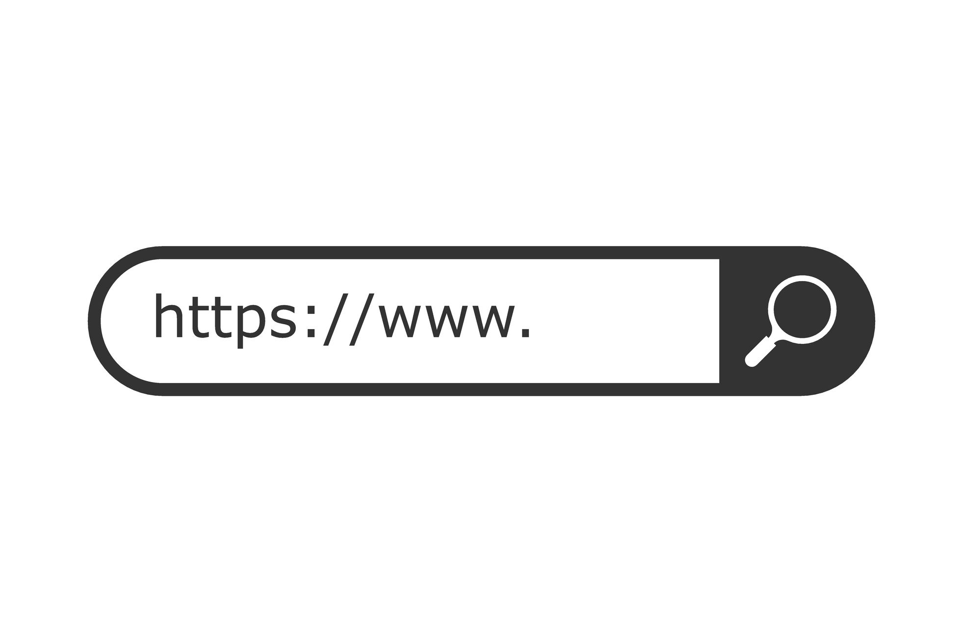 Obrázek vyhledávací lišty webové adresy https