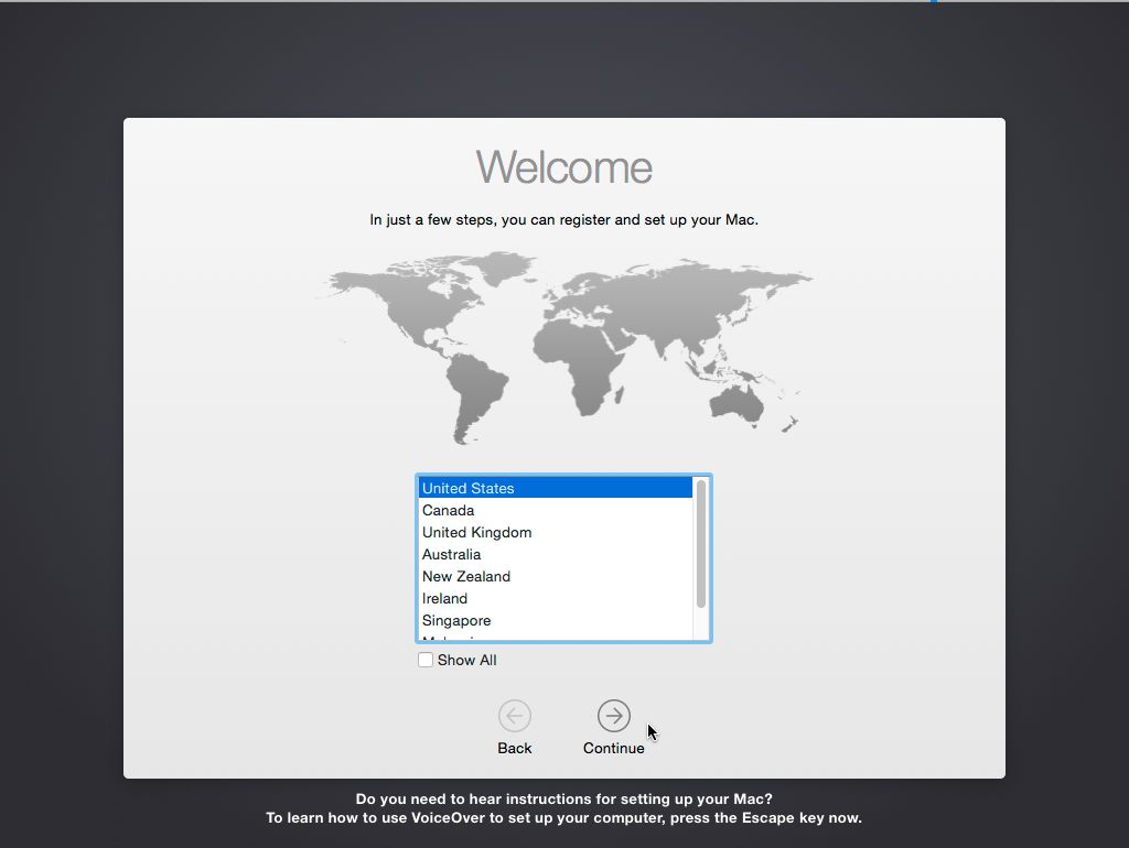 OS X Yosemite Vítejte