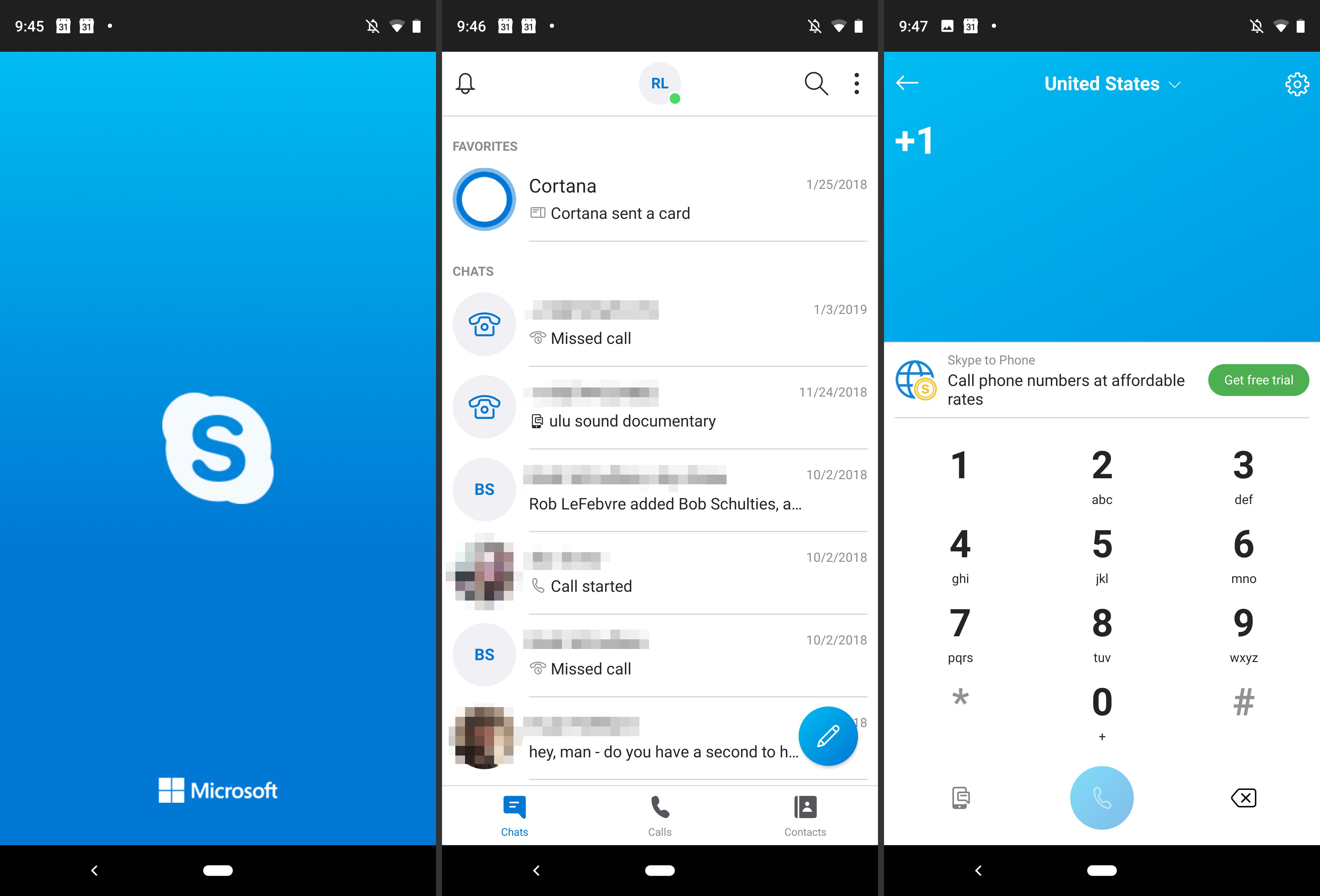 Skype pro Android