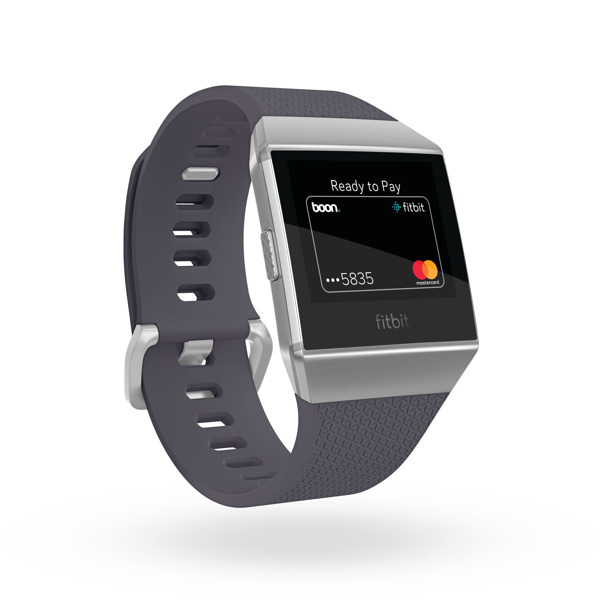 Chytré hodinky Fitbit Ionic zobrazující obrazovku plateb.