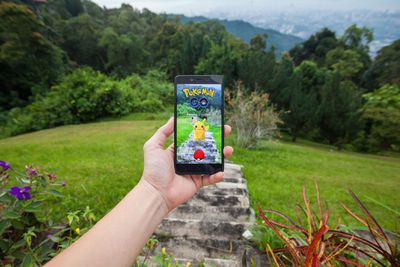 Pokemon Go na chytrém telefonu