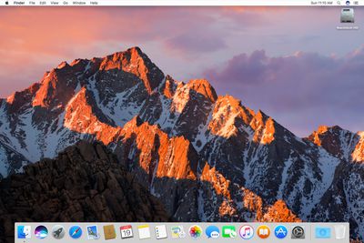 macOS Sierra na ploše mac