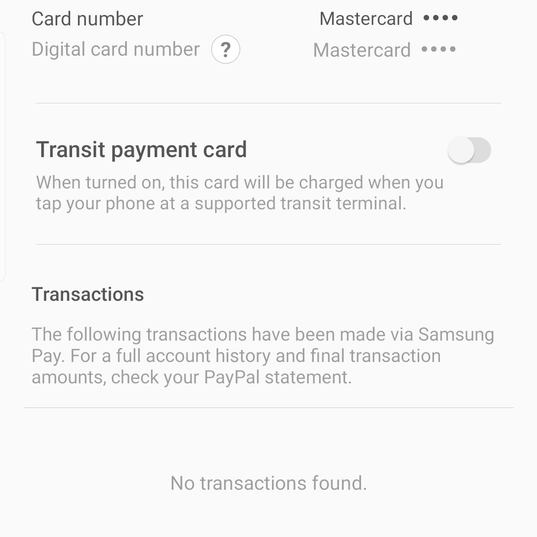 Použití karty k provedení platby ve službě Samsung Pay