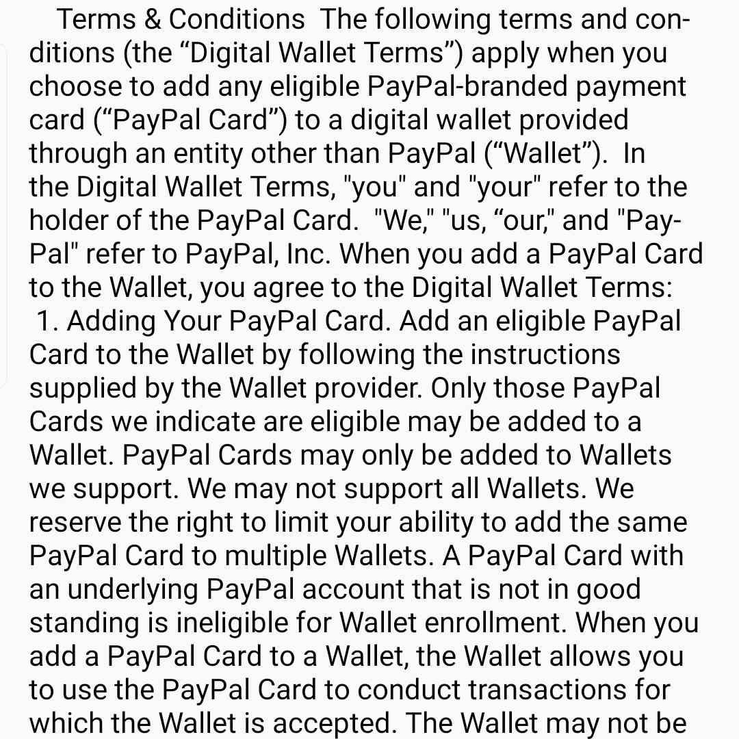 Podmínky a smlouva o poskytování služeb při přidávání nové karty do Samsung Pay