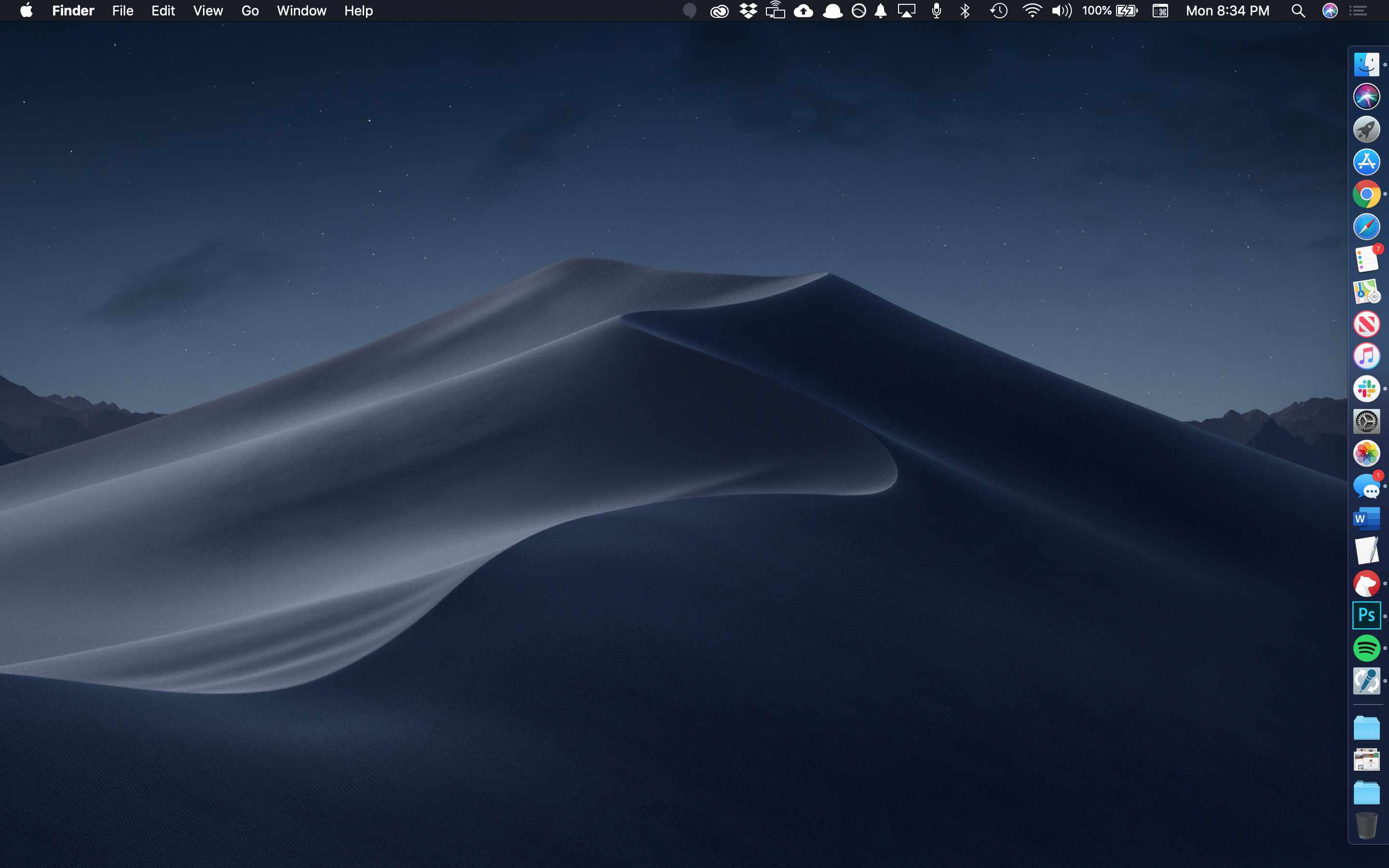 MacOS Mojave desktop