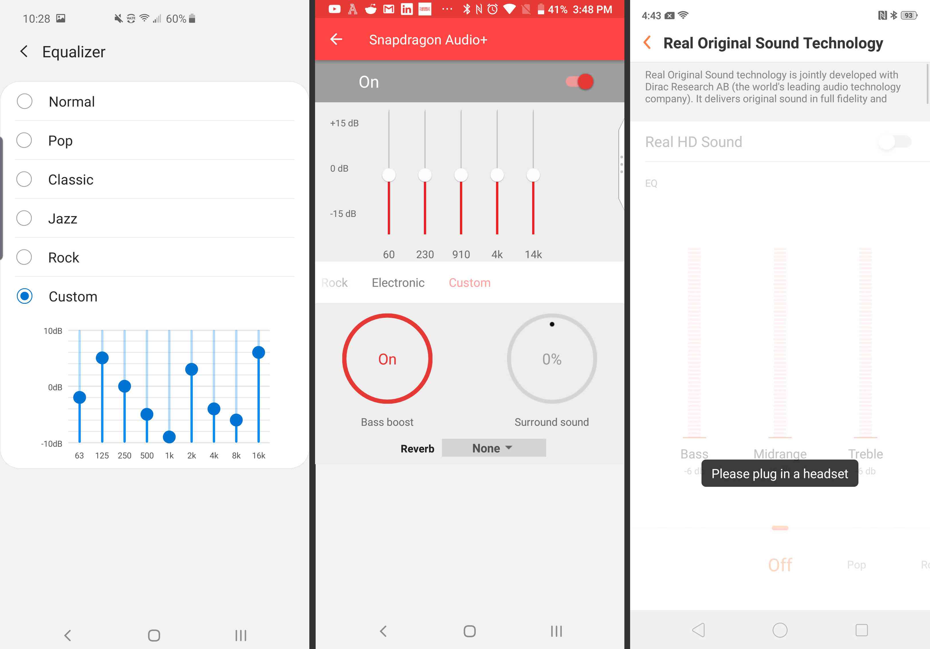 Tři způsoby, jak může váš Android zobrazit nastavení ekvalizéru