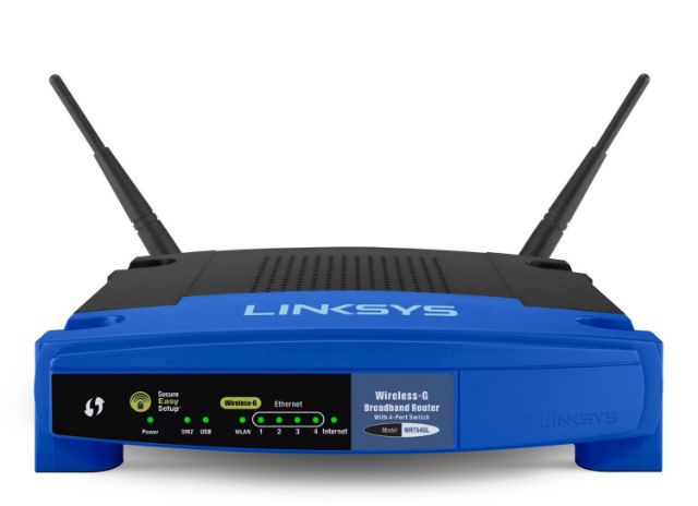 Širokopásmový směrovač Linksys Wi-Fi Wireless-G Broadband Router