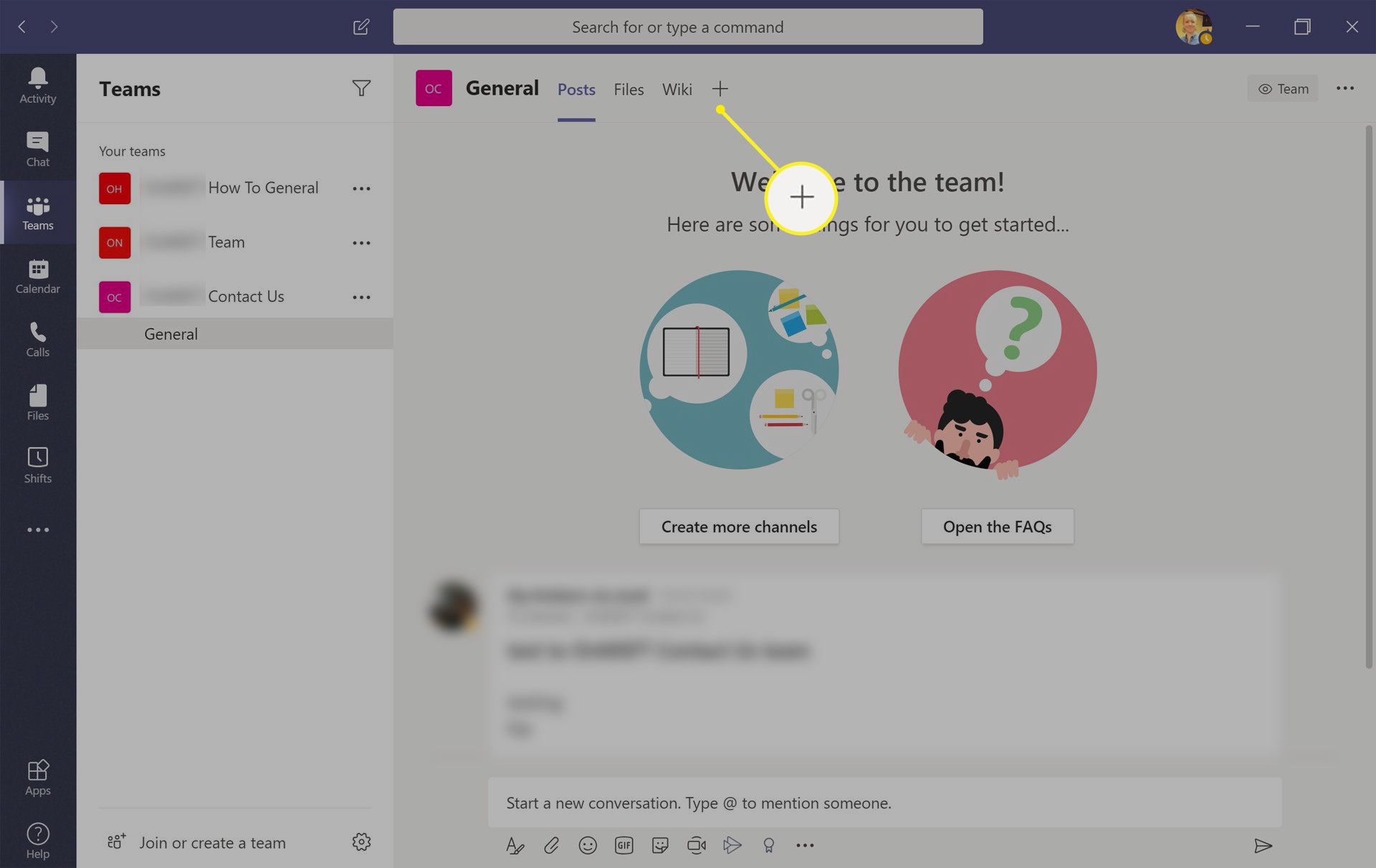 Přidání kalendáře do Microsoft Teams ve Windows 10