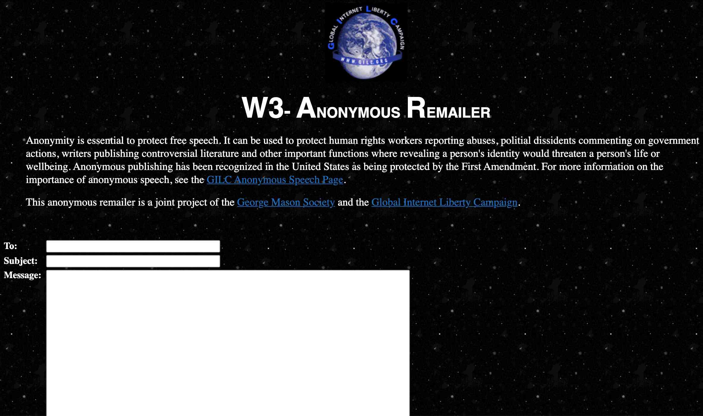 Remailer anonymní W3