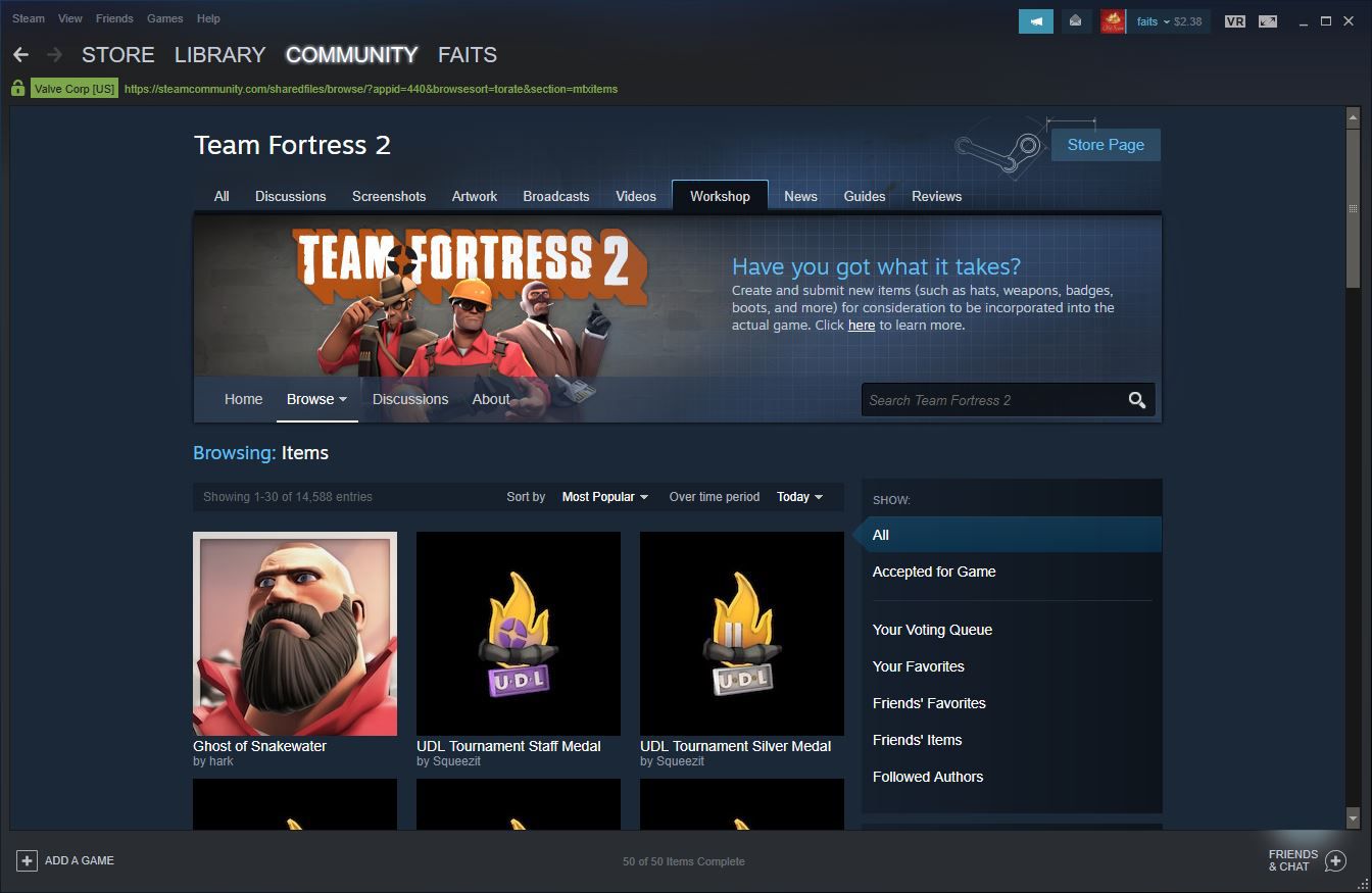 Workshop Steam Team Team Fortress 2