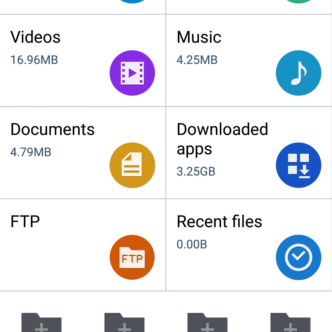 výběr souborů na zařízení Android