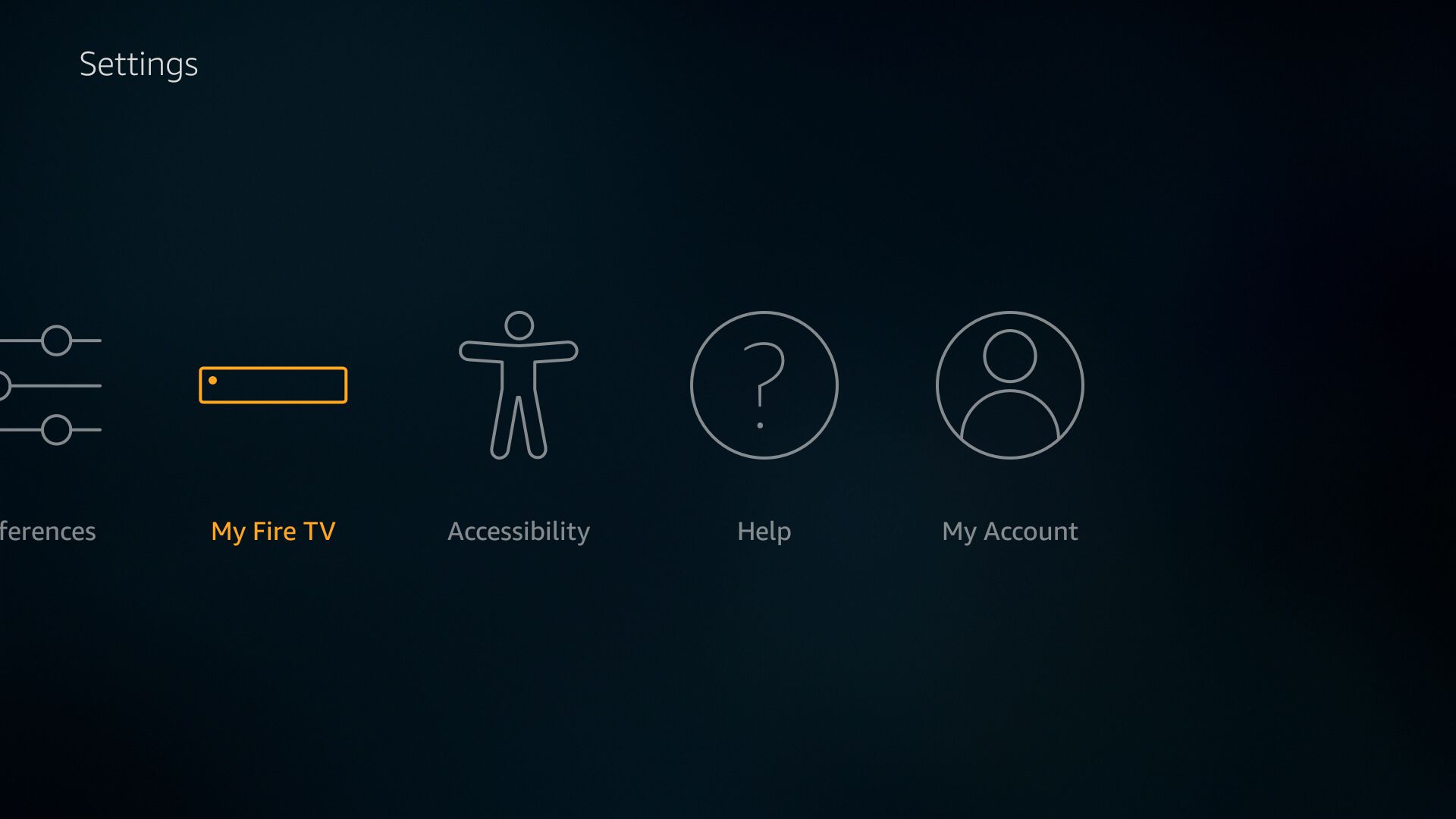 Vyberte My Fire TV